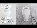 Learn How To Draw A Vase Still Life Drawing In Pencil Step By Step Shading Methods