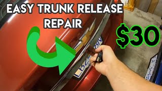 HOW TO FIX A TRUNK RELEASE BUTTON THAT WON