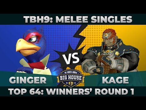 Ginger vs Kage - Winners' Round 1: Melee Singles - The Big House 9 | Falco vs Ganondorf