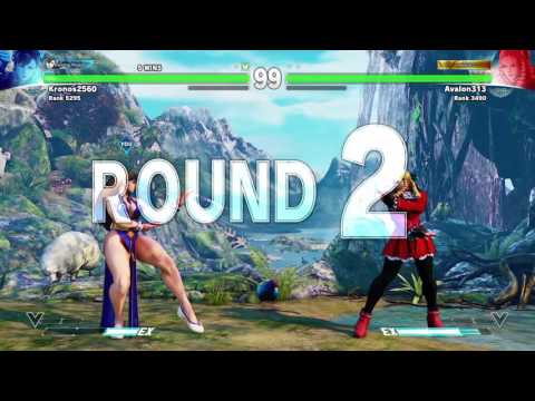 SFV Online: Kronos2560 (Chun-Li) vs Avalon313 (Karin)