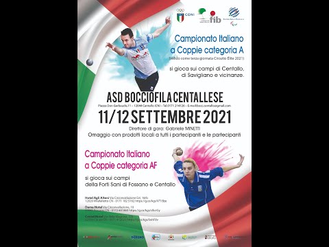 Da Centallo i Campionati Italiani a Coppie cat. A maschile e femminile