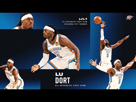 Lu Dort Named to 2024-25 Kia NBA All-Defensive First Team | Top Plays | OKC Thunder