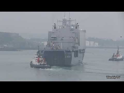 ROYAL NETHERLANDS NAVY HNLMS JOHAN DE WITT L801 AT DEVILS POINT - 30th November 2020