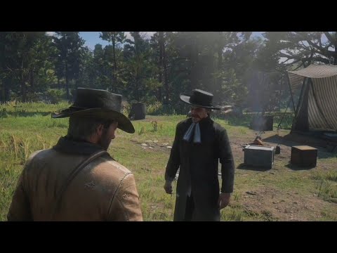 Red Dead Redemption 2 | Arthur And Reverend Swanson Camp Interactions | PART 1