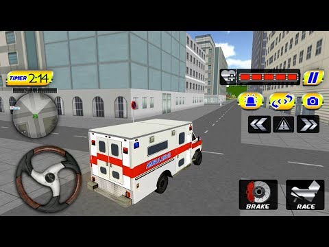 Ambulance Driver Simulator 2017 Helicopter Hero (by Super Mobile Games) Android Gameplay [HD]