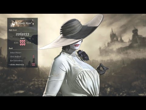 Resident Evil: Village - Mercenaries: Alcina Dimitrescu Gameplay (DLC) - The Bloody River (SSS Rank)