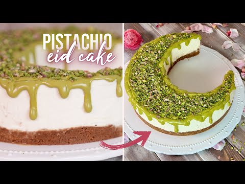 Wunderschöne Pistazien-Vanilletorte ohne Backen zum Eid / Bayram ???? #eidmubarak