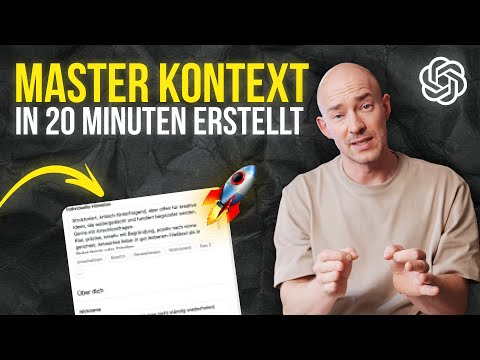 3 Methoden um ChatGPT zu personalisieren (& MASTER KONTEXT)