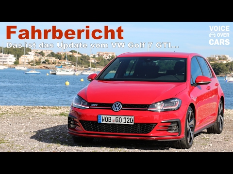 2017 VW Golf 7 GTI Facelift Fahrbericht Probefahrt Innenraum Infotainmentsystem Fakten Beschleunigun