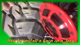 How to install a horn in a Jeep Project RockLander