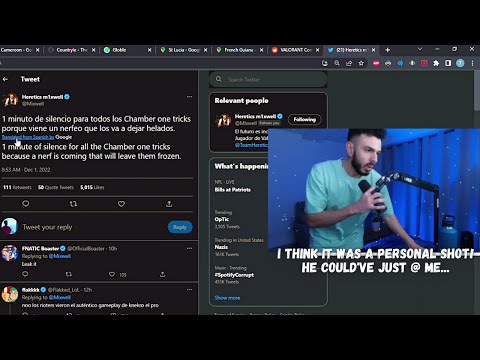 SEN Tarik Reacts to Mixwell Tweet on UPCOMING Chamber NERFS