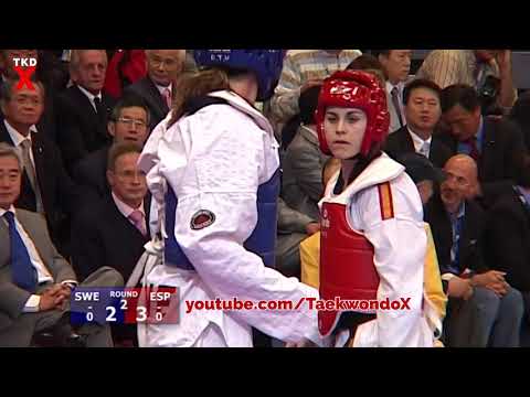 Taekwondo Euros 2006 Female Light Weight Semi Final Lie Kylborn (SWE) v Muriel Bujalance (ESP)