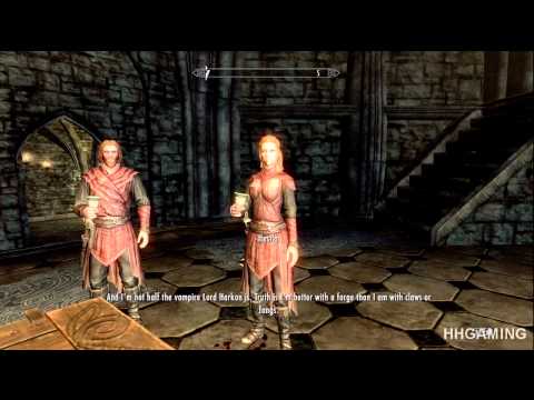 Skyrim Dawnguard - walkthrough part 10 HD gameplay dlc add on expansion - Vampire lord
