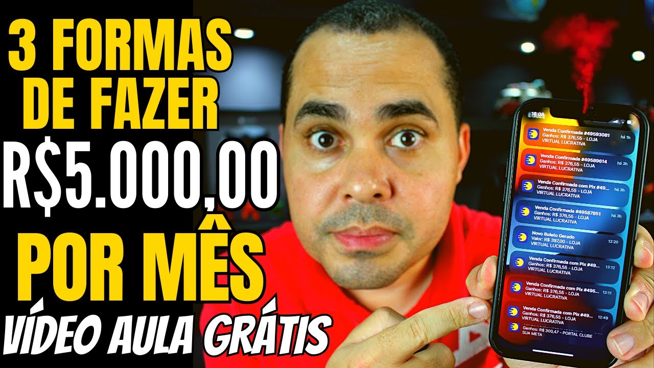3 Formas reais de fazer R$5.000,00 por mês pela internet! DropShipping? PLR? Shopee ou MercadoLivre?