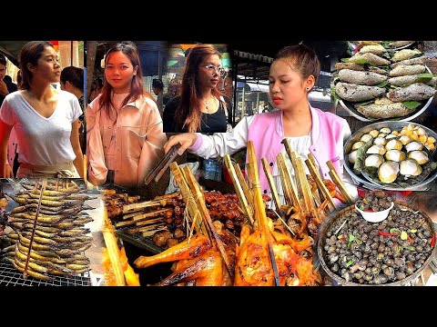 GREAT Cambodian Countryside Street Food - Sunday Walking Tour At Oudong Resort