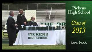 preview picture of video 'Pickens High School Graduation 2013 - Jasper GA'