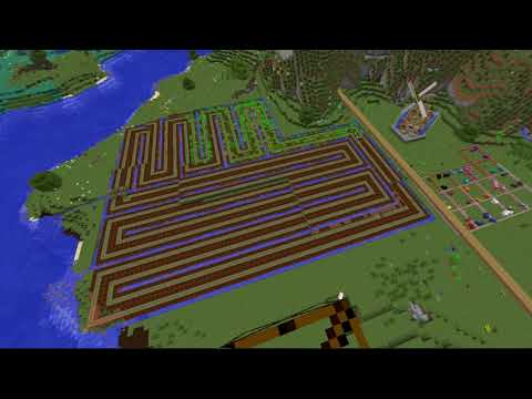 Minecraft Steve's Carts 2 Automatic Farming Timelapse