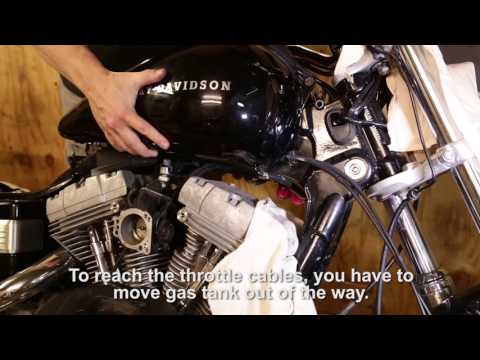 How to change throttle cables on Harley Davidson