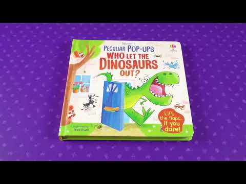 Книга Usborne Peculiar Pop-Ups: Who Let The Dinosaurs Out? video 1