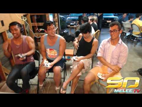 Last Stock SD #27 - RockLeeland & Trichael Man vs KumA & Guluheend - SSBM WR2 - Melee