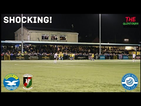 A RESULT TO FORGET AS BANGOR GO THROUGH TO THE SEMIS | Bangor vs Glentoran (Irish Cup Quarter Final)