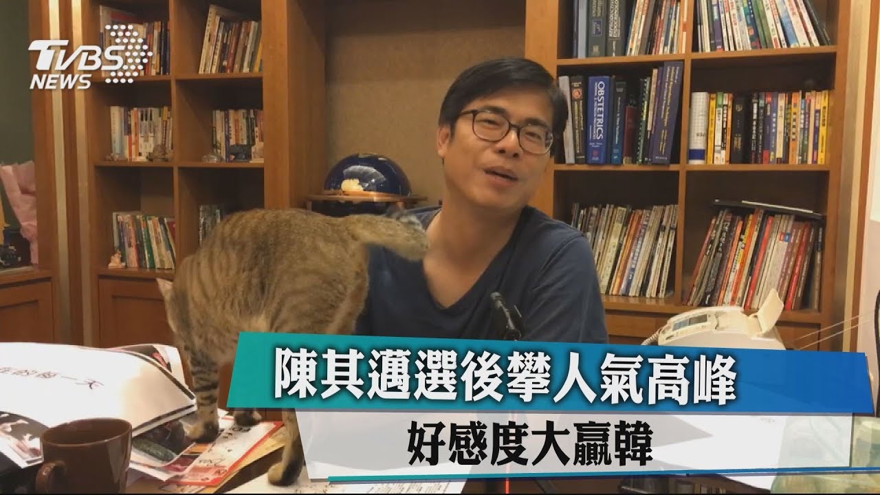 陳其邁選後攀人氣高峰 好感度大贏韓