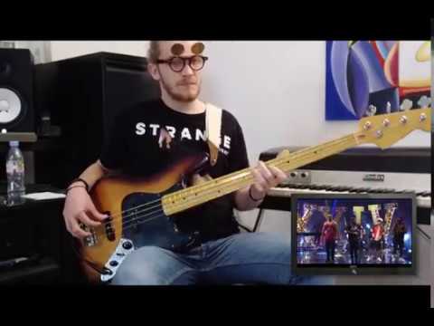 Bruno Mars - 24K Magic [SNL Performance] -  Bass cover by Adam from King Krab