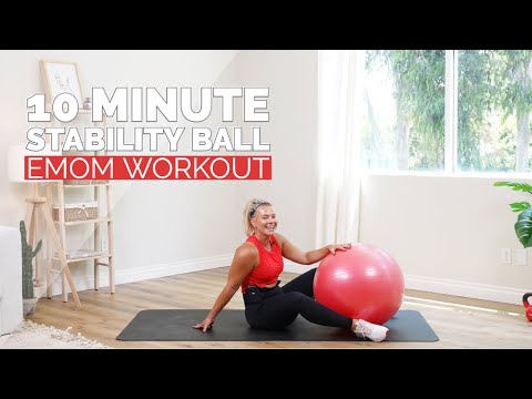 10 Minute Full Body Stability Ball EMOM Exercises
