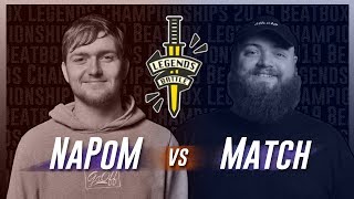 Napom vs Match | Beatbox Legends Championships 2019 | Top 16