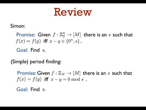 Qalgo 4.1: From Simon and Shor to the Hidden Subgroup Problem