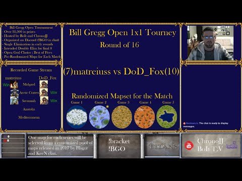 (Part 2/2) matreiuss vs DoD_Fox- Recorded Games - Round of 16- Bill Gregg Open Tournament