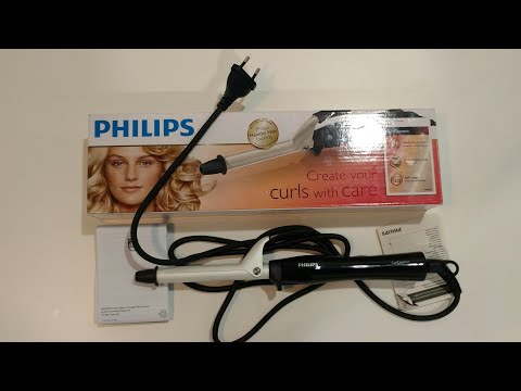 Unboxing of philips hp8602/00 hair curler and demo