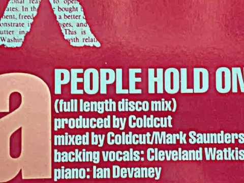 COLDCUT feat. LISA STANSFIELD. "People Hold On". 1989. vinyl 12" Full Lenght Disco Mix.