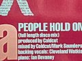 COLDCUT feat. LISA STANSFIELD. "People Hold On". 1989. vinyl 12" Full Lenght Disco Mix.