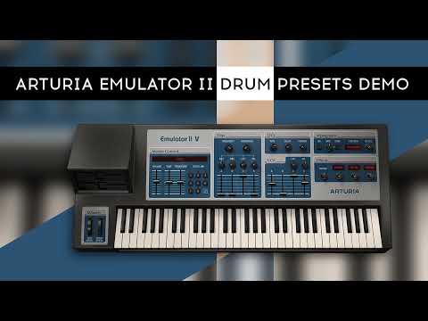 arturia emulator II v drums preset demo playthrough type drums only complete overview
