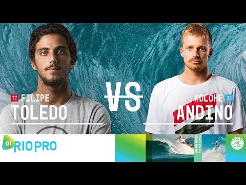 Filipe Toledo vs. Kolohe Andino - Quarterfinals, Heat 1 - Oi Rio Pro 2018