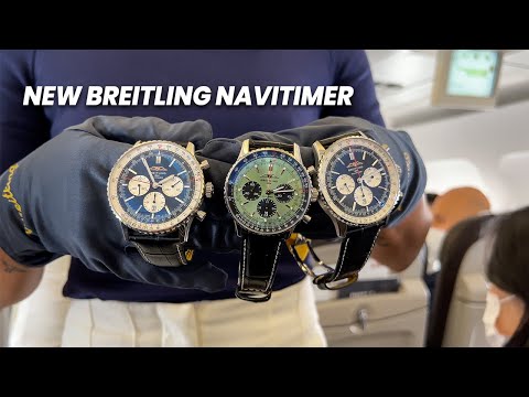 NEW Breitling Navitimer B01 On A Private Charter Flight To Geneva