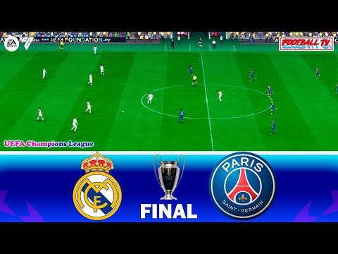 Real Madrid vs PSG - UEFA Champions League 2024 Final | Full Match All Goals | EA FC 24 Gameplay PC