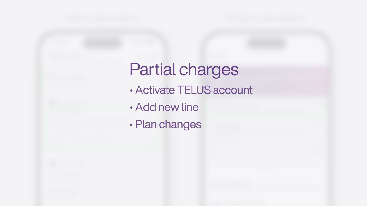 Partial charges on your Mobility bill