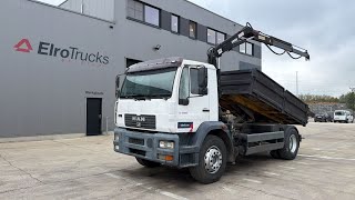 Camion-benne MAN LE 250 (MANUAL PUMP / MANUAL GEARBOX / TIPPER + CRANE / GOOD CON | Image 4 - Autoline