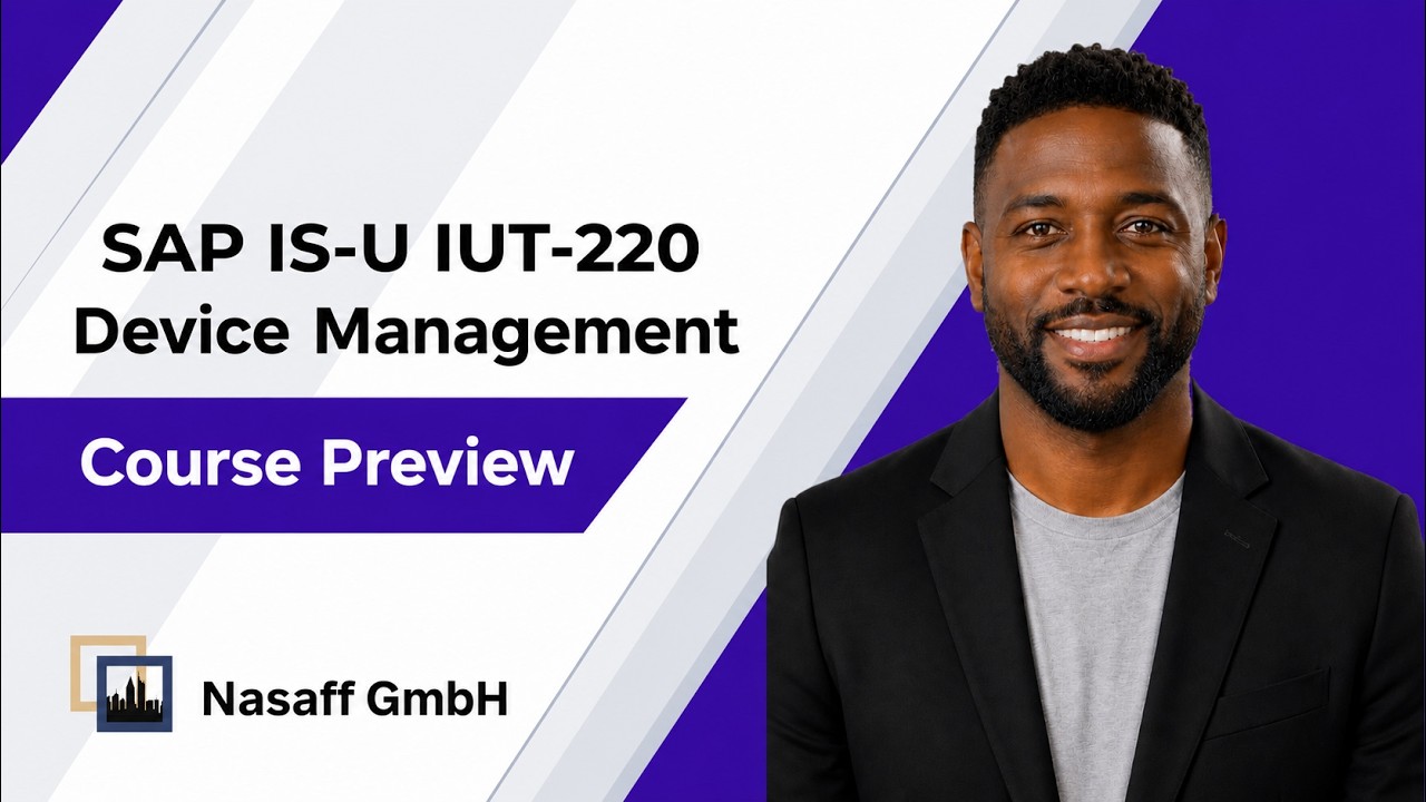 Course Preview - SAP IS-U IUT-220 Device Management