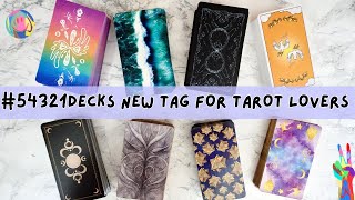 A fun tag for fellow tarot & oracle decks lovers #54321decks 😘Deck goblin approved✔️