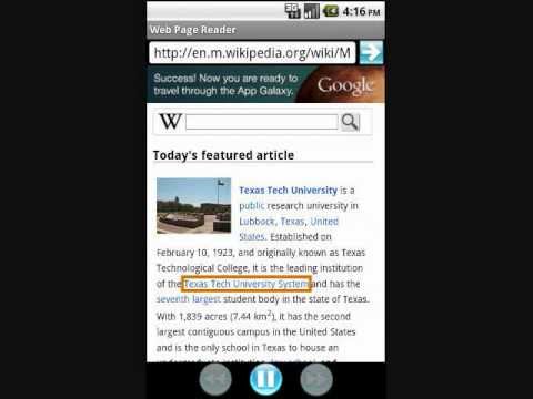 Web Page Reader Paid Ver. Video