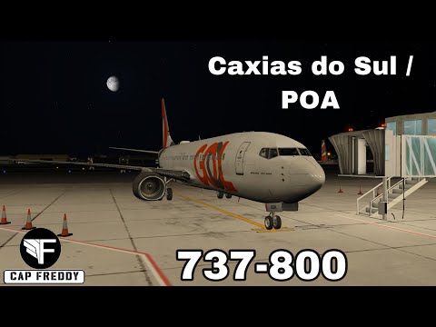 XPLANE 11 - Voo 737-800 Caxias do Sul/Porto Alegre  (SID, STAR, ILS) Tutorial de voo por instrumento