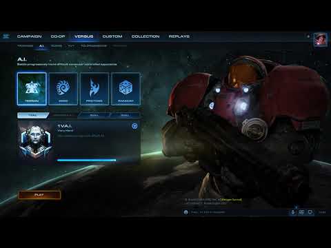 StarCraft 2 - Terran 1V1 vs AI (Very Hard difficulty) - Tight Match!