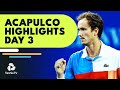Medvedev and Nadal back in action; Tsitsipas faces Wolf | Acapulco 2022 Day 3 Highlights
