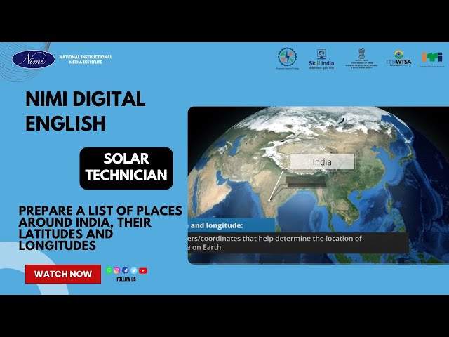 Prepare a list of places around INDIA, their latitudes and longitudes