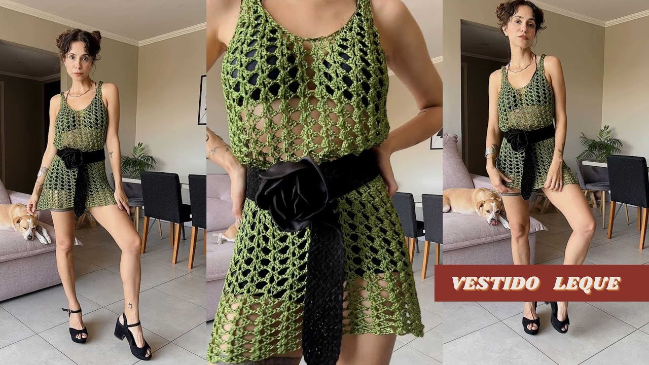 VESTIDO LEQUE CORDONÊ  - PAP CROCHET Tutorial  - Passo a passo