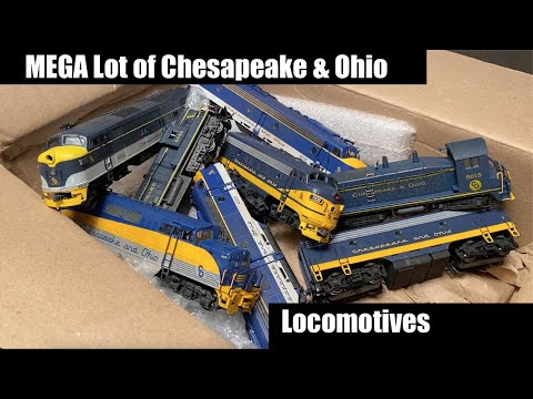 MEGA Lot of Chesapeake & Ohio Locomotives from eBay - Unboxing