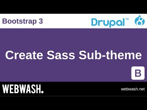 Using Bootstrap 3 in Drupal 8, 3.2: Create Sass Sub-theme